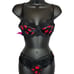 Scallop lingerie Set Lip Print Bra And Panties