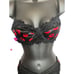 Scallop lingerie Set Lip Print Bra And Panties