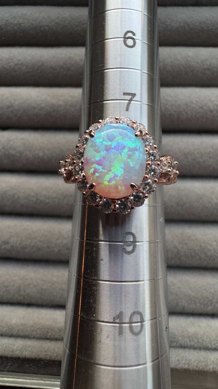 Rose gold .925 ring-size 8