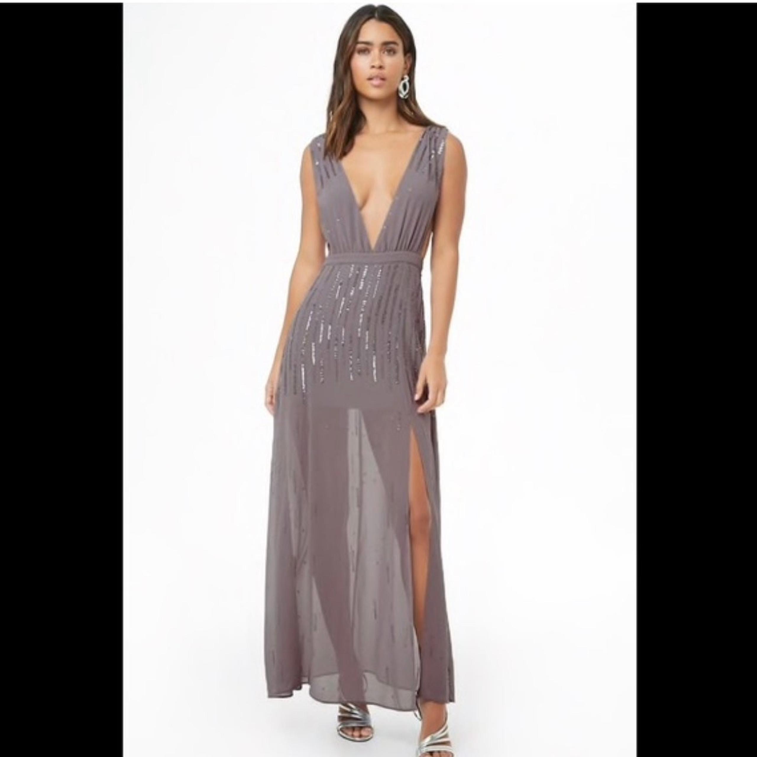 NWT sequin formal dress Sz L