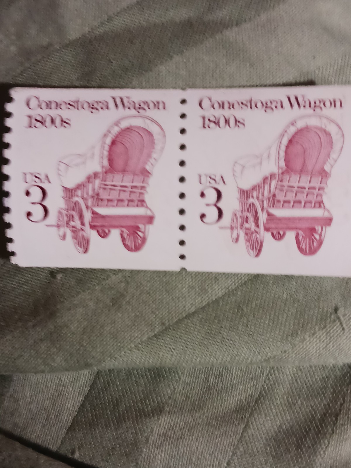 Stamp stagecoach 3 cents