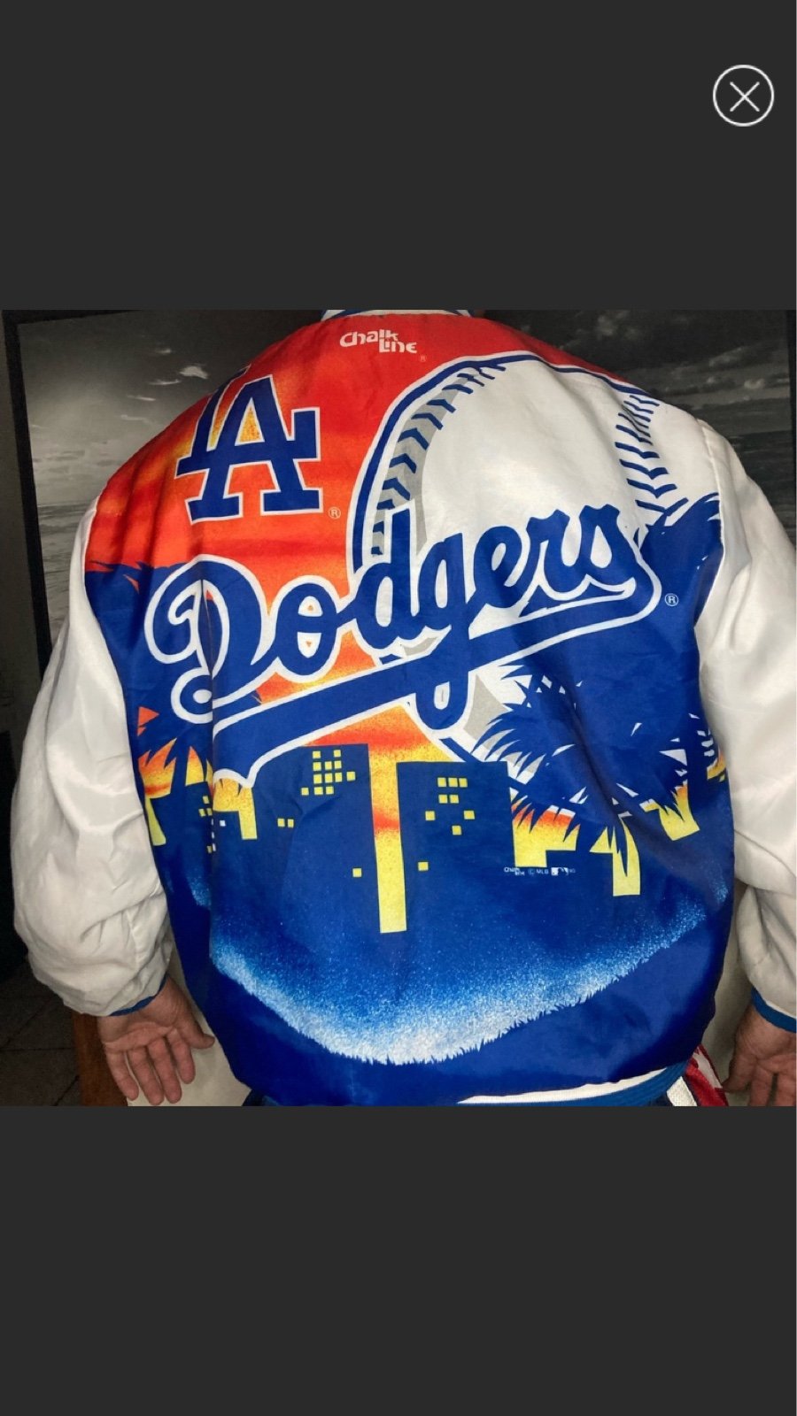 Vintage chalk line Los Angeles dodgers jacket fanimation