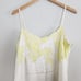 NWT Topshop Satin and Lace Cami Midi Dress Ivory and Lime