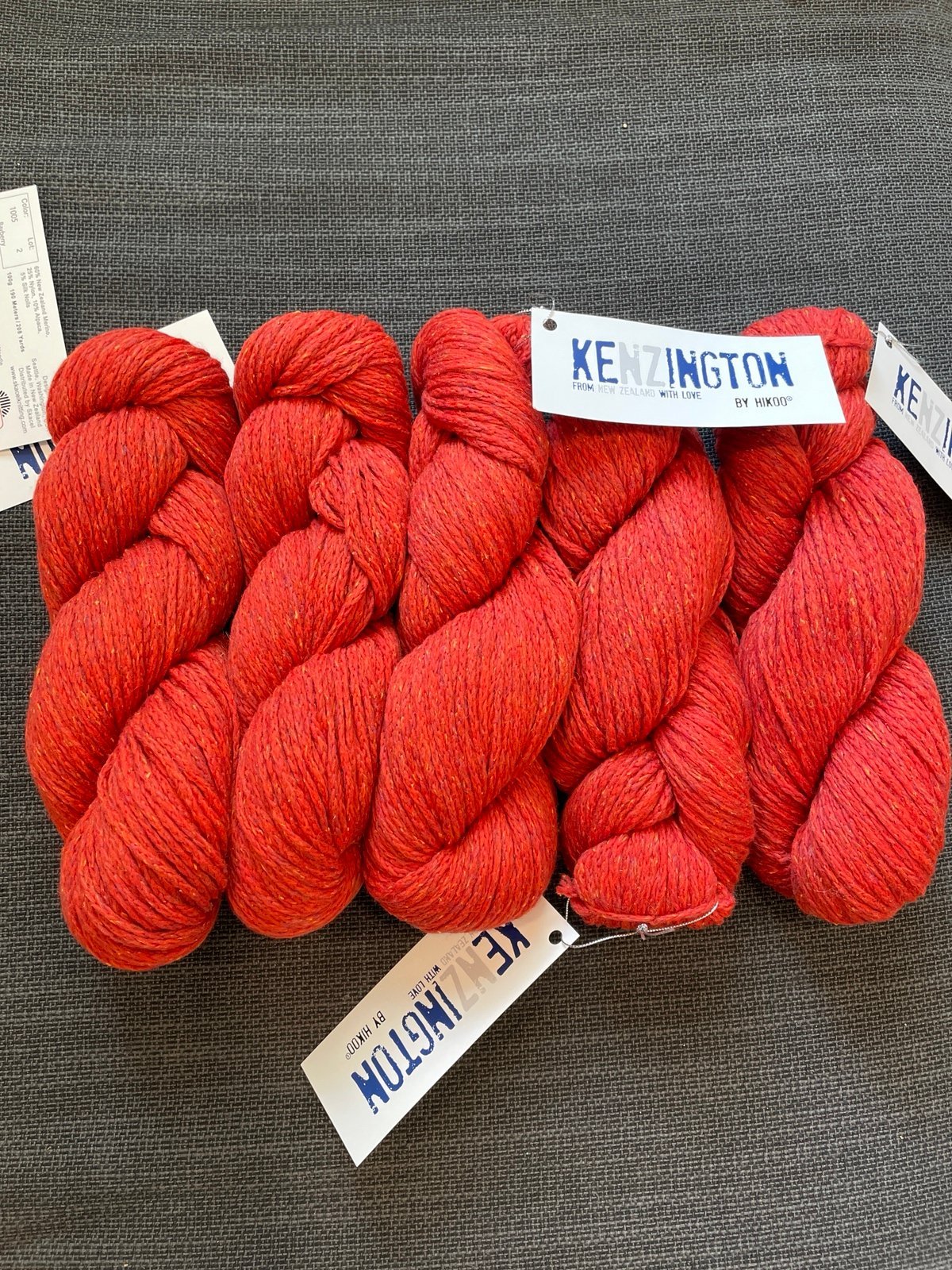 Hikoo Kenzington yarn 5 skeins