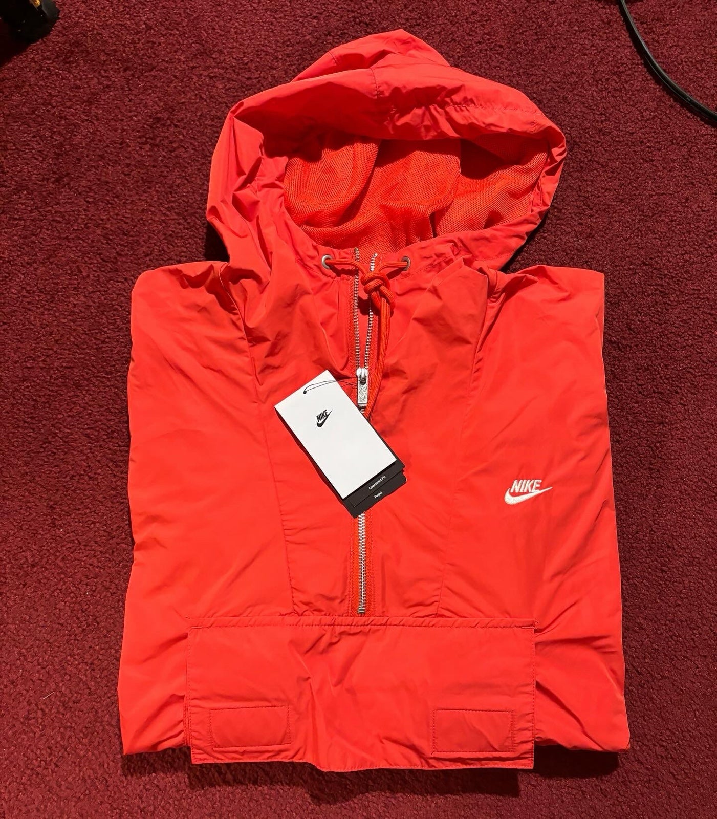 Nike MENS NSW Circa Anorak Jacket ‘Red, Coconut Milk’