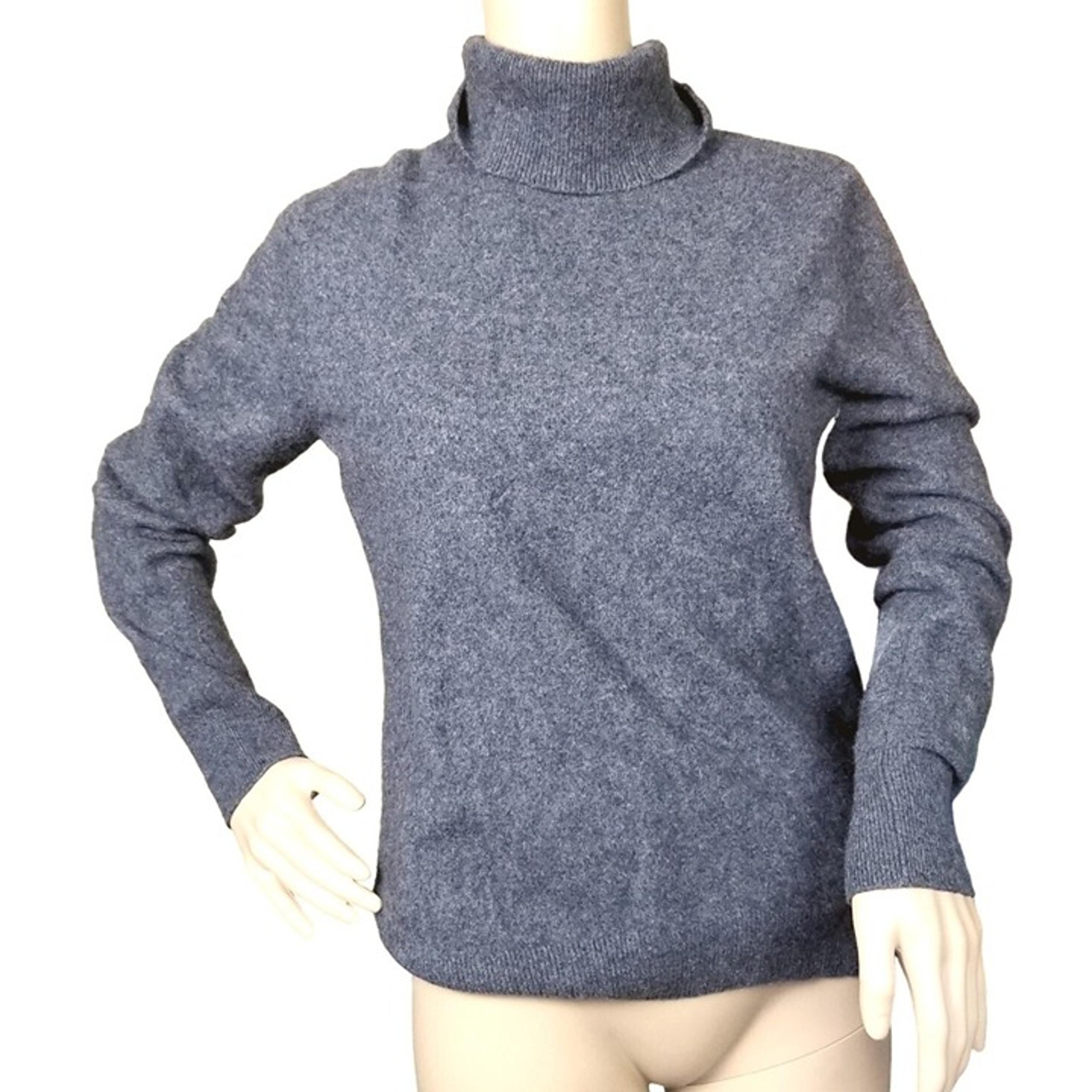 Orvis Classic Cashmere Turtleneck Sweater gray size medium