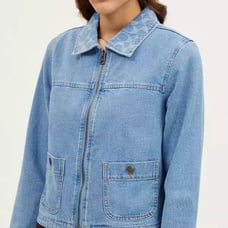【Excellent Condition】COACH Zip Denim Jacket CO849