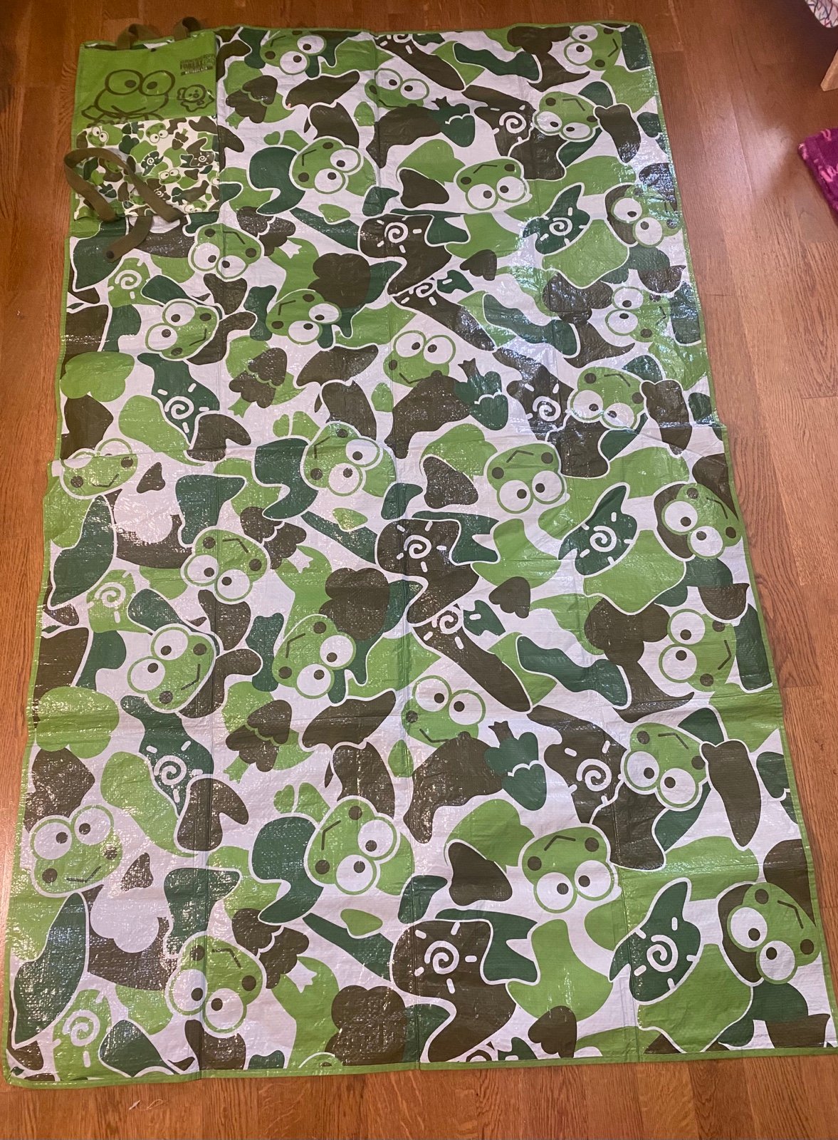 Vintage Sanrio Keroppi 2016 Picnic Mat Asian Exclusive 42”x68”