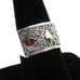 925/18K Gold Accented Traditional Balinese Band Ring