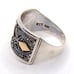 925/18K Gold Accented Traditional Balinese Band Ring