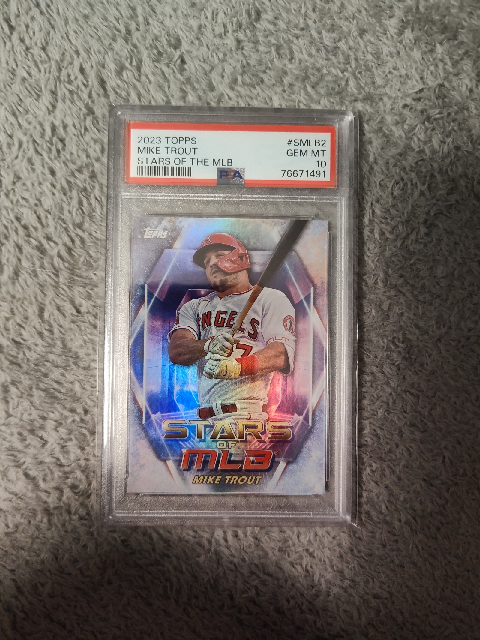 2023 Topps #2 stars of the MLB Mike trout PSA 10
