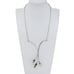 Vintage Nancy Hoover Sterling Silver 925 Floral Three Cala Lily Necklace 15 -18
