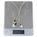 Vintage Nancy Hoover Sterling Silver 925 Floral Three Cala Lily Necklace 15 -18