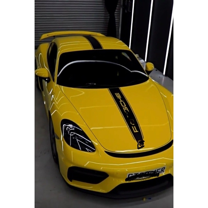 Custom Triple Stripe Hood Decal for Porsche Cayman 2015-2023 718 981