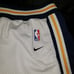 Nike vtg Golden State Warriors Shorts Mens XL 75 White Basketball Mesh Elastic