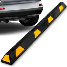 Car & Truck Parking Curb Tire Stop, Heavy Duty Rubber Parking Tire Block