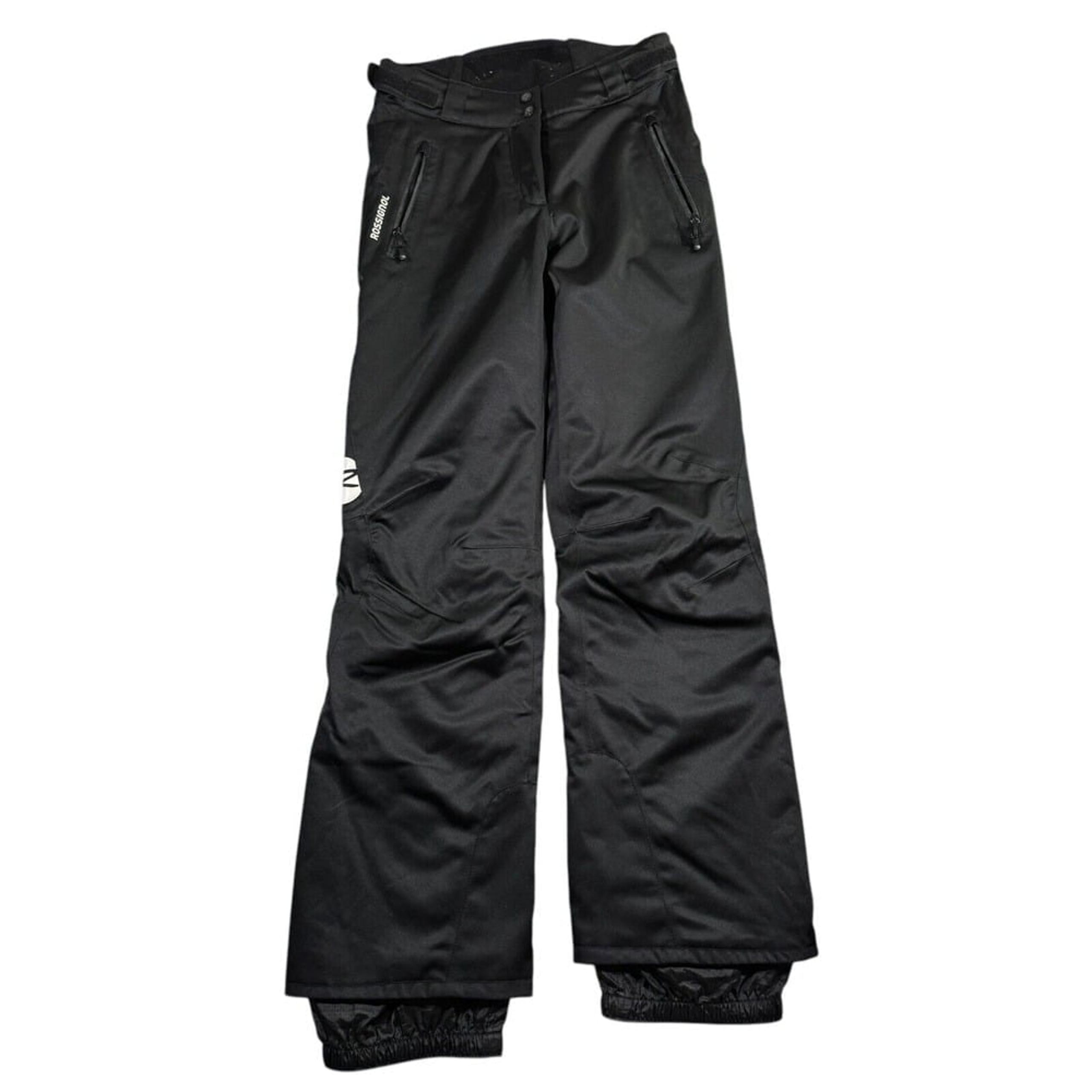 Rossignol Snow Pants Women's Small Black Thermolite Ski Snowboard Zipper Pockets