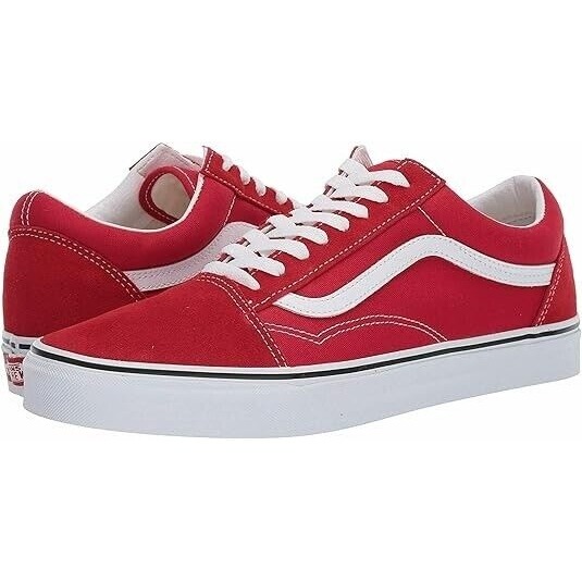 Vans FU Old Skool (JV6) Racing RED/True White Size 9.5 Men