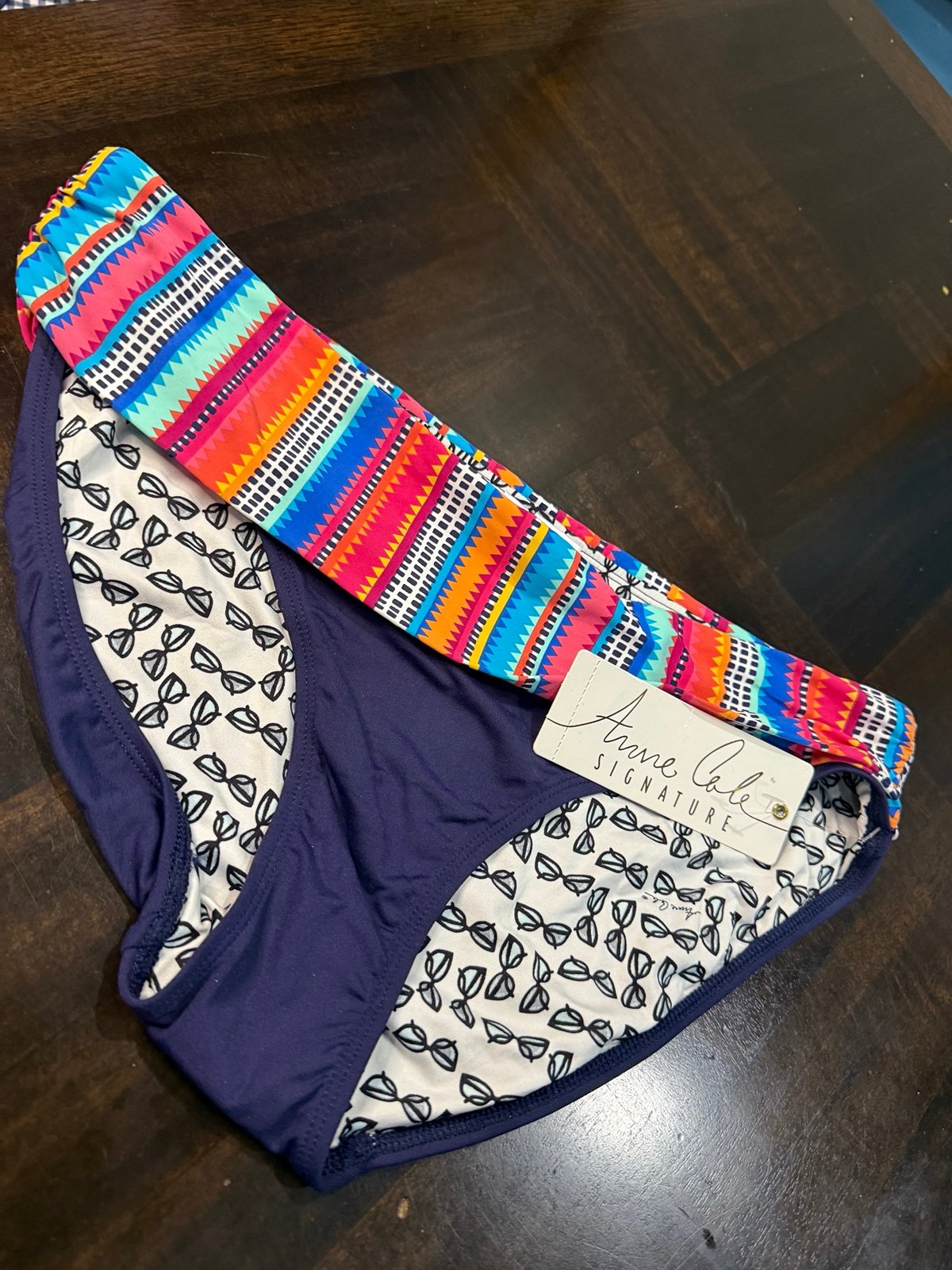 Anne Cole Multicolor Bikini Bottom Size XL Brand New with Tag Vibrant bikini bot