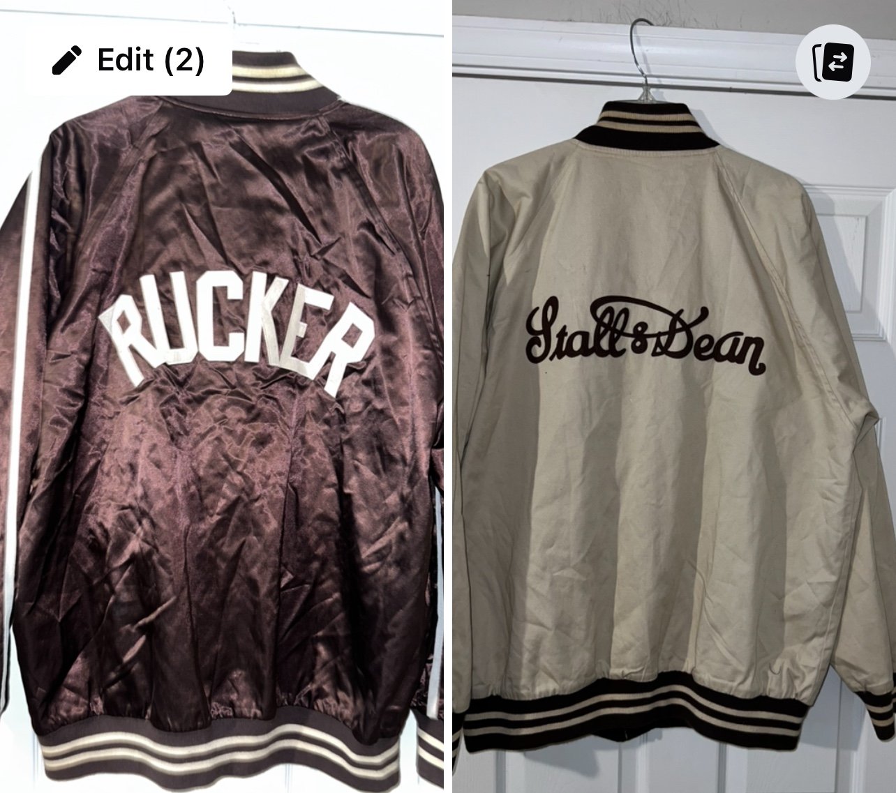 STALL & DEAN RUCKER vintage reversible jacket size 2XL