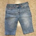 NEW 32 Riley Short Mid Rise Bermuda True Religion Blue Denim Capri Jeans