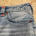 NEW 32 Riley Short Mid Rise Bermuda True Religion Blue Denim Capri Jeans