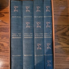 1956 The World of Mathematics 4 Vol Set James R. NEWMAN 7th printing