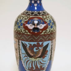 Japanese antique meiji Period cloisonne vase