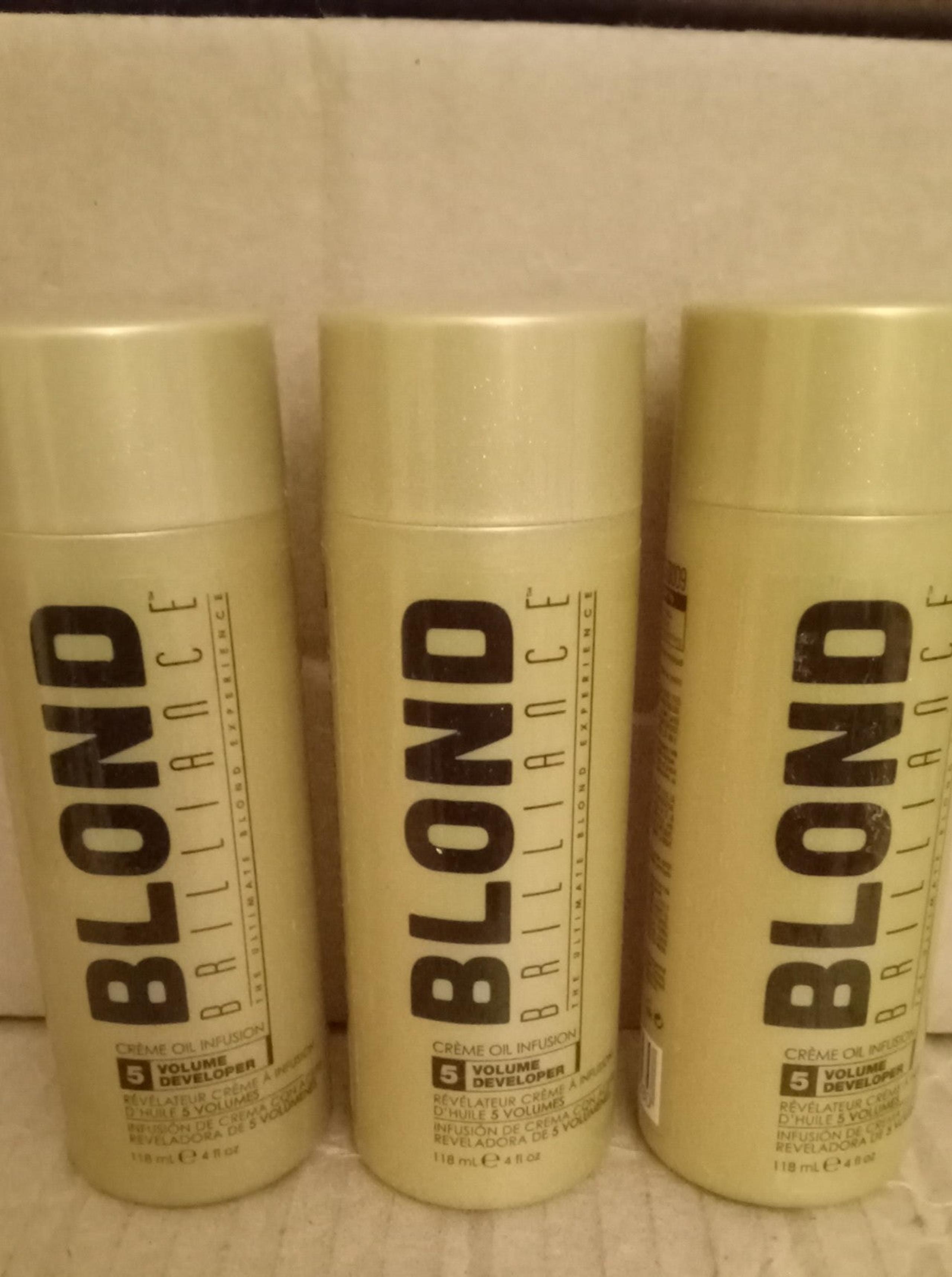 BLOND BRILLIANCE Creme-Oil Infusion 5Volume Developer (3 PACK BUNDLE)