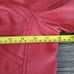 NOS - Made By Johnny MBJ Women's SM Faux Leather RED Zip Up Moto Biker Jacket