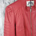 NOS - Made By Johnny MBJ Women's SM Faux Leather RED Zip Up Moto Biker Jacket
