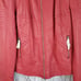 NOS - Made By Johnny MBJ Women's SM Faux Leather RED Zip Up Moto Biker Jacket