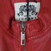 NOS - Made By Johnny MBJ Women's SM Faux Leather RED Zip Up Moto Biker Jacket