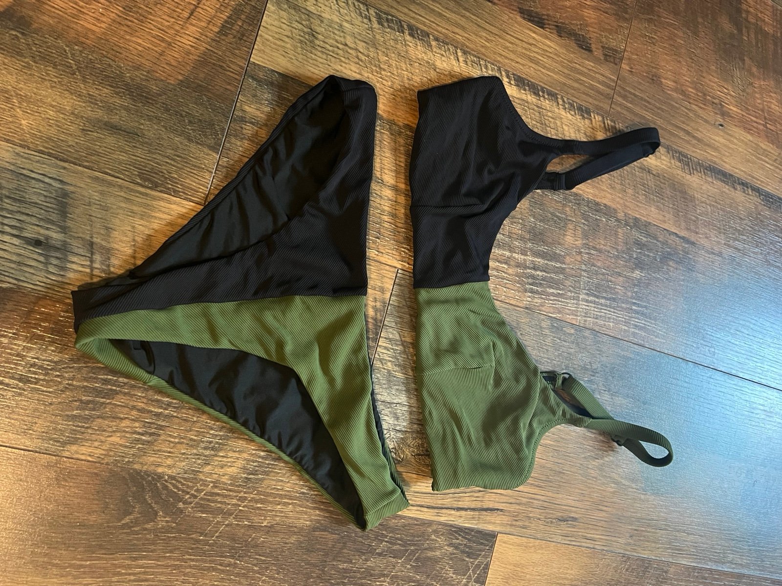 Bikini les girl les boy two tone bikini