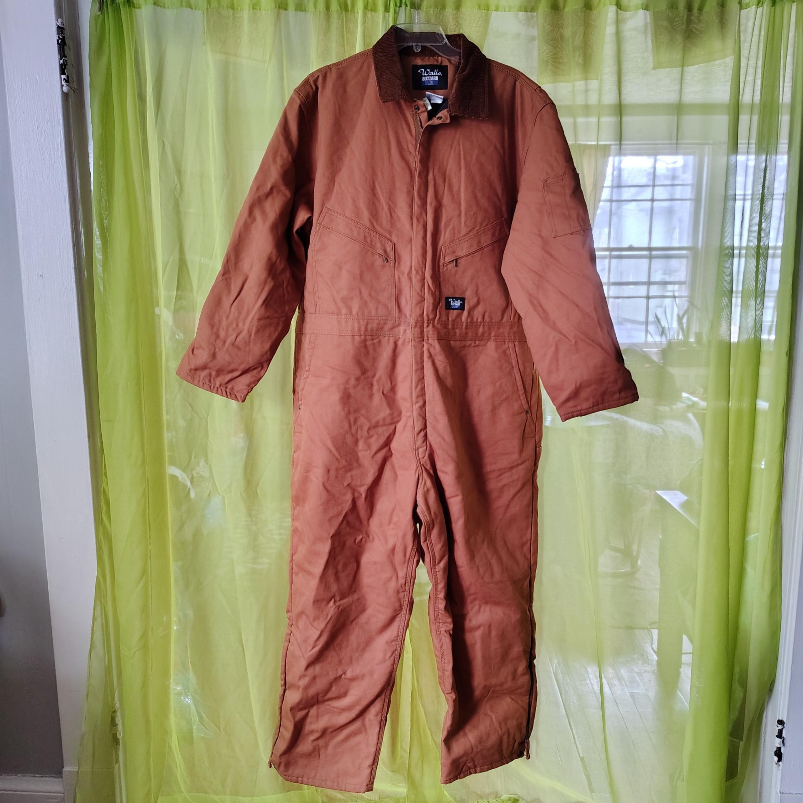 Walls Blizzard-Pruf Mens XXL 2XL Regular 50-52 Insulated Tan Coveralls NWOT
