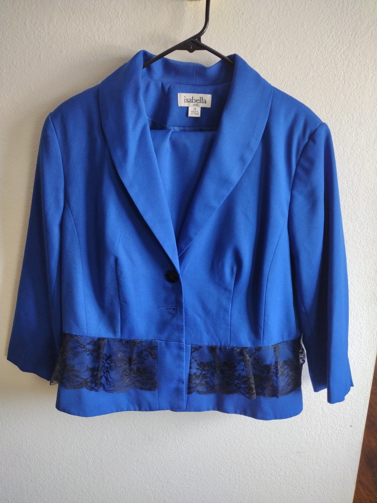 Blue Blazer with matching skirt