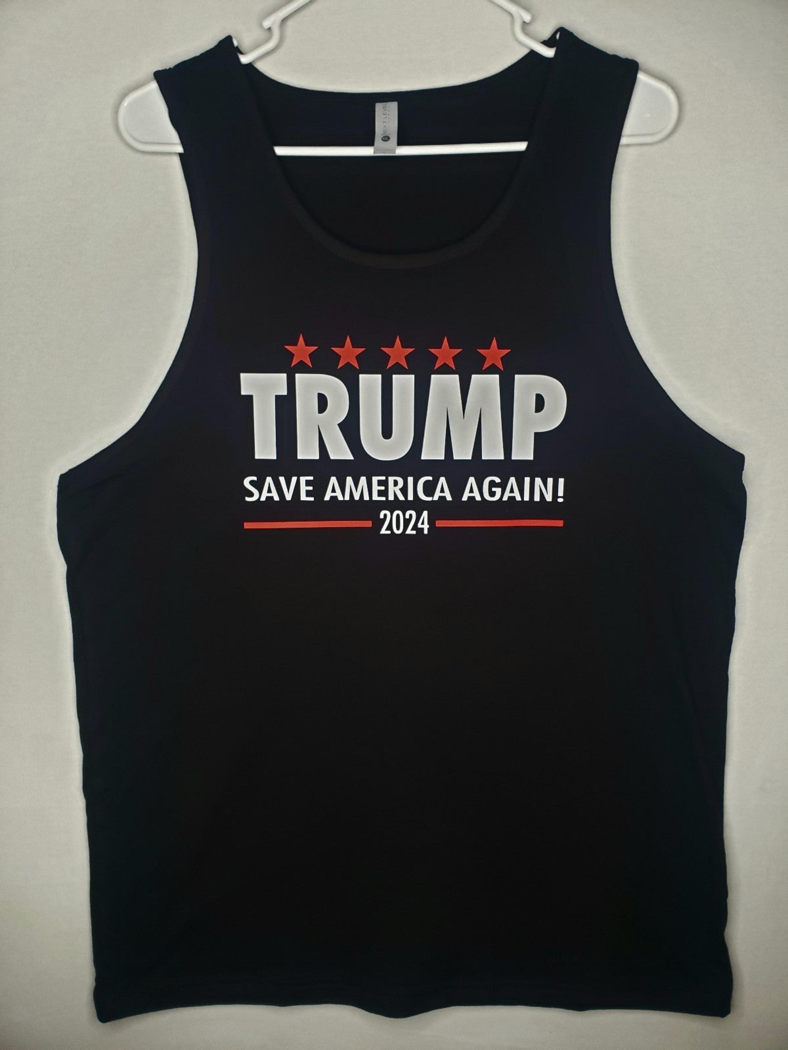 TRUMP 2024 Regular Fit Cotton Tank Top size Large Men's NWOT