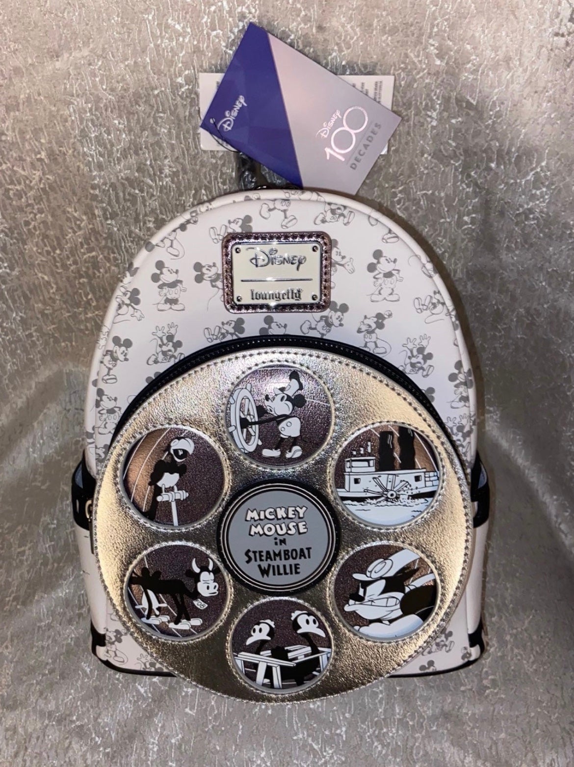 Loungefly disney 100 eras Steamboat willie mini backpack