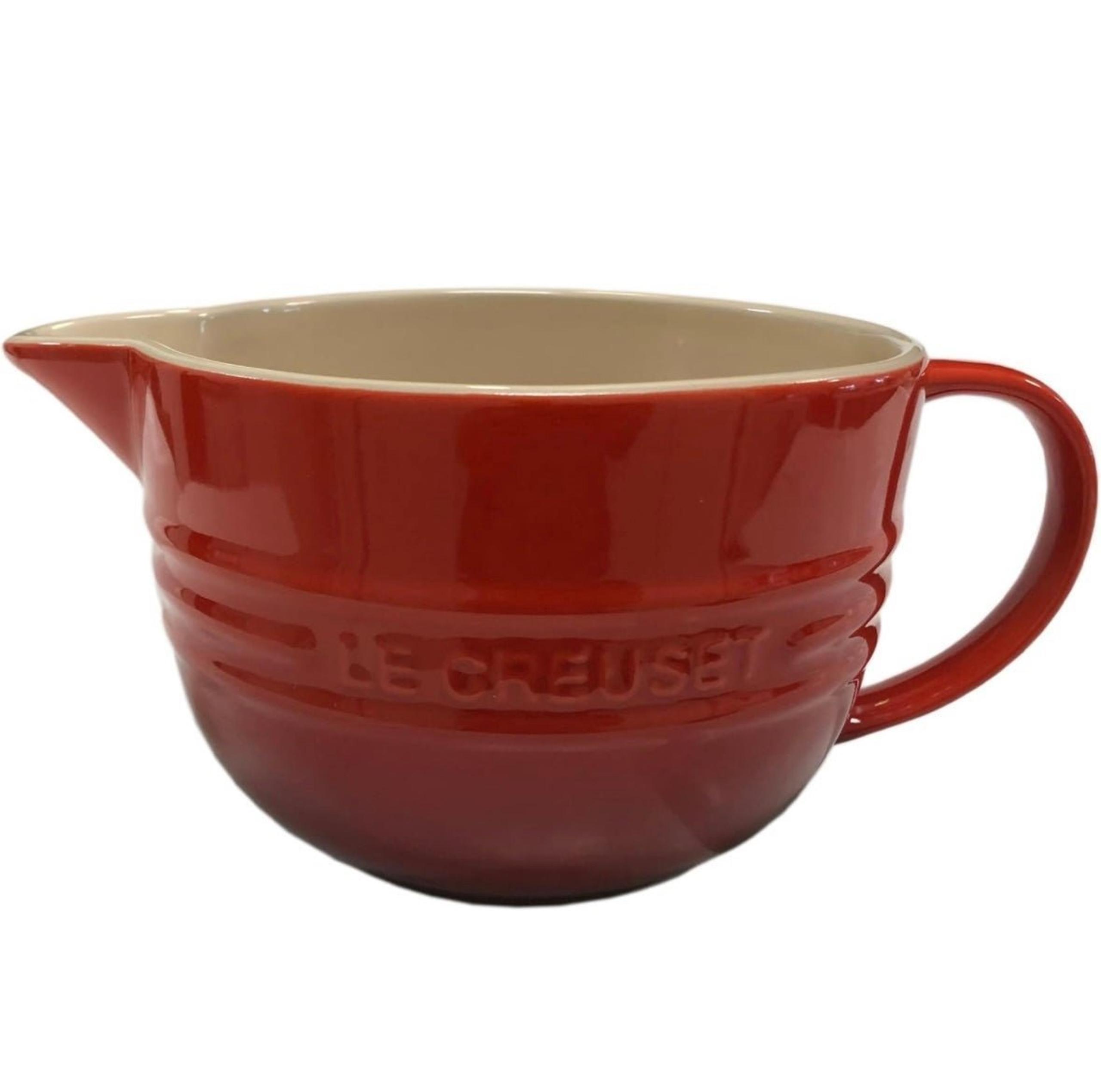 Le Creuset Stoneware Cerise Dishwasher Safe-Microwave, Batter Bowl (FINAL $65)