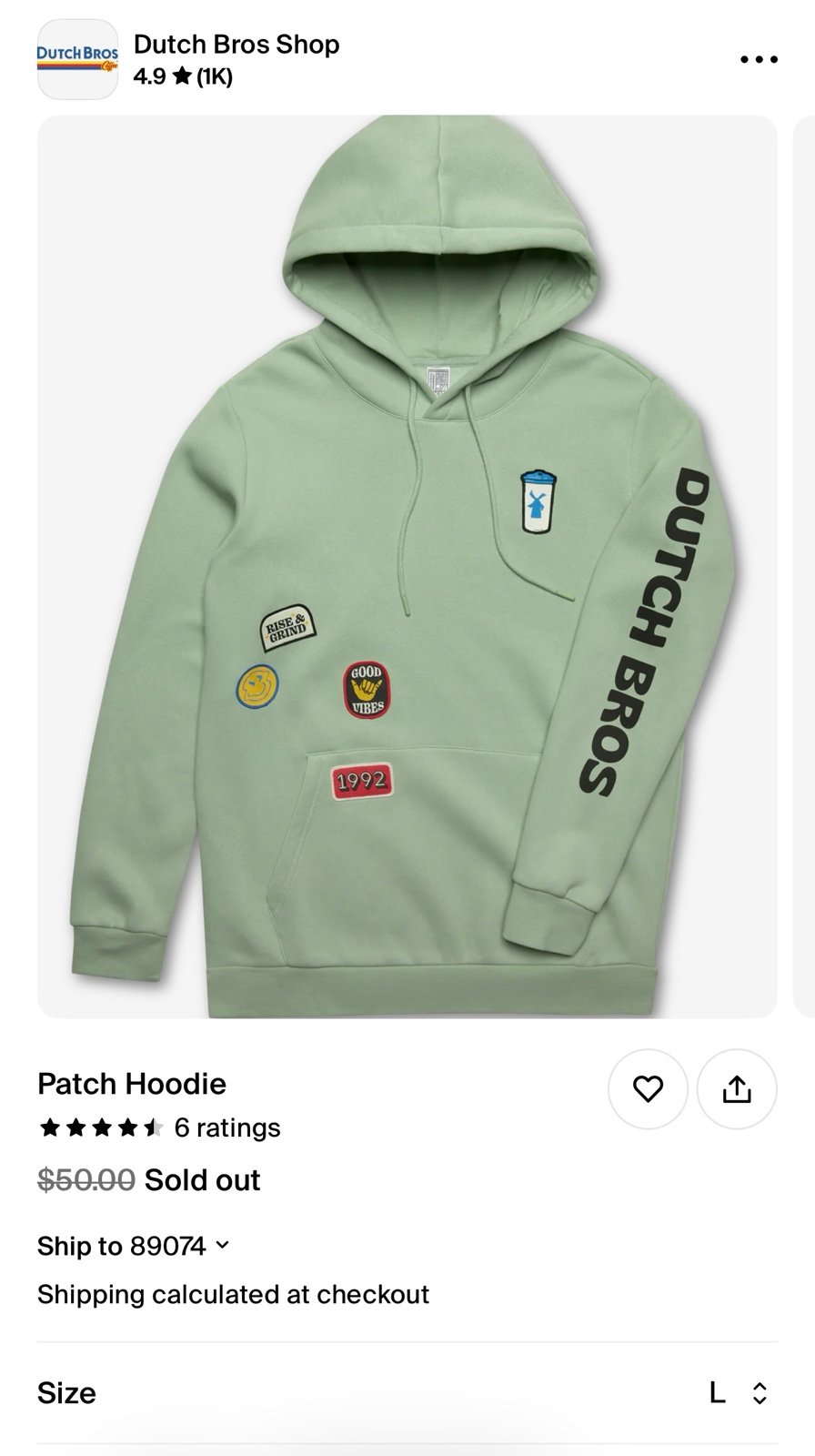 Dutch Bros Merch Sweatshirt