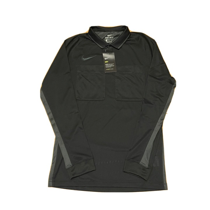 Nike Dri-FIT Referee Jersey Polo Shirt Black AA0736-010 Men’s Size Medium