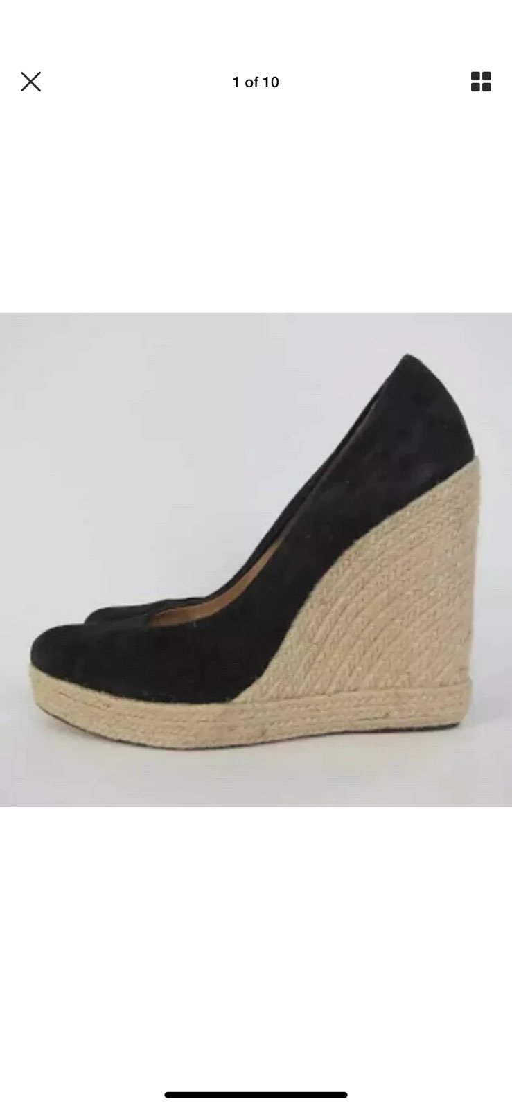 SALVATORE FERRAGAMO size 10.5 wedge