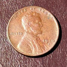 1946-D Lincoln Wheat Cent Penny Liberty Rim Error US Coin
