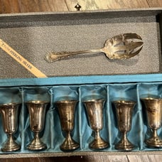 Weighted sterling silver goblets