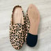 Banana Republic Calf Hair Leopard Animal Print Slip On Moccasins Sz 6