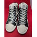P448 Star Zebra High Top Sneaker Black White Size 41 EU 10.5 -11 US Great Cond
