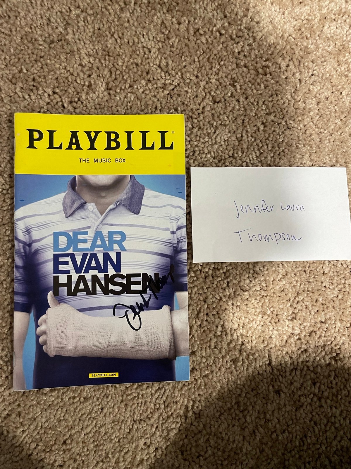 Jennifer Laura Thompson Autographed Broadway Playbill