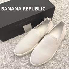 BANANA REPUBLIC Slip-on White 22cm Brand New with Box Unused