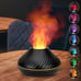 Cute Fire Flame Aroma Diffuser, Essential Oil, Air Humidifier, LED Aromatherapy