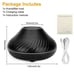 Cute Fire Flame Aroma Diffuser, Essential Oil, Air Humidifier, LED Aromatherapy